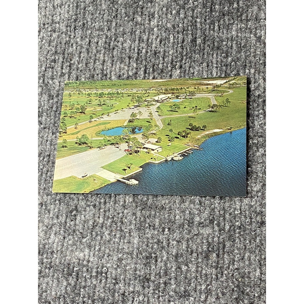 Vintage Fort Pierce FL Postcard Aerial View Port St Lucie Country Club‎ Unposted